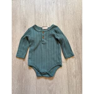 Little Chickadees Green Onesie, Size 3-6M